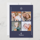 クリスマスツリーのダビデの星 シーズンカード (正面)