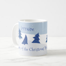 クリスマスツリーのダンス コーヒーマグカップ