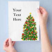 クリスマスツリーのチラシ チラシ (手)