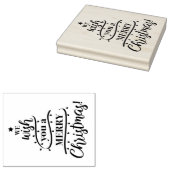 クリスマスツリーのデザインをあなたにプレゼントします ラバースタンプ (押印)