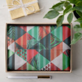 クリスマスツリーのデザイン色のフル幸せな新 薄葉紙 (ギフト)