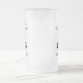 クリスマスツリーのデザイン（個人的な挨拶あり） フロストグラスビールジョッキ (中央)