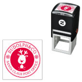 クリスマスツリーのトナカイ サンタクロース郵便局 セルフインキングスタンプ (インサイチュ)