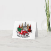 クリスマスツリーのトラック シーズンカード (正面)