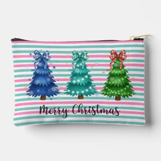 クリスマスツリーのトリオ アクセサリーポーチ
