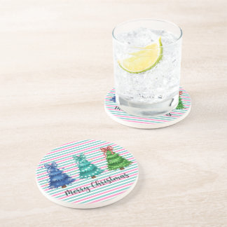 クリスマスツリーのトリオ コースター