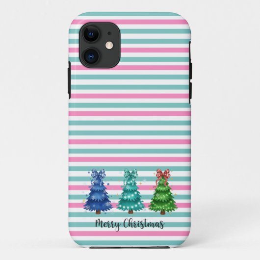 クリスマスツリーのトリオ Case-Mate iPhoneケース (裏面)