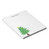 クリスマスツリーのノートパッド ノートパッド (アングル)