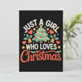 クリスマスツリーのハートが大好きな女の子 Xmas 招待状 (スタンド正面)
