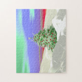 クリスマスツリーのハート ジグソーパズル (縦)