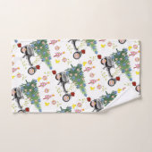 クリスマスツリーのバスタオオルセット バスタオルセット (ハンドタオル)