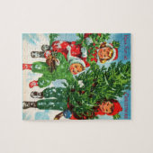 クリスマスツリーのパズル ジグソーパズル (横)