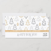 クリスマスツリーのパターカスタムンのビジネスロゴ (正面)