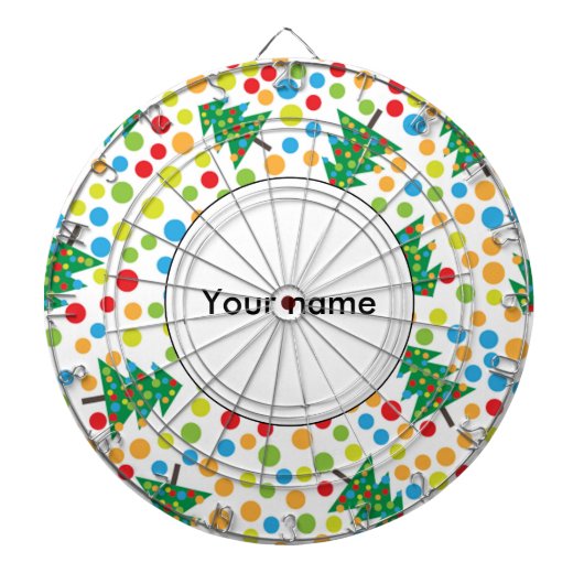 クリスマスツリーのパターン ダーツボード (正面)