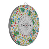 クリスマスツリーのパターン ダーツボード (正面左)