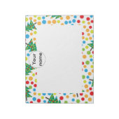 クリスマスツリーのパターン ノートパッド (回転)