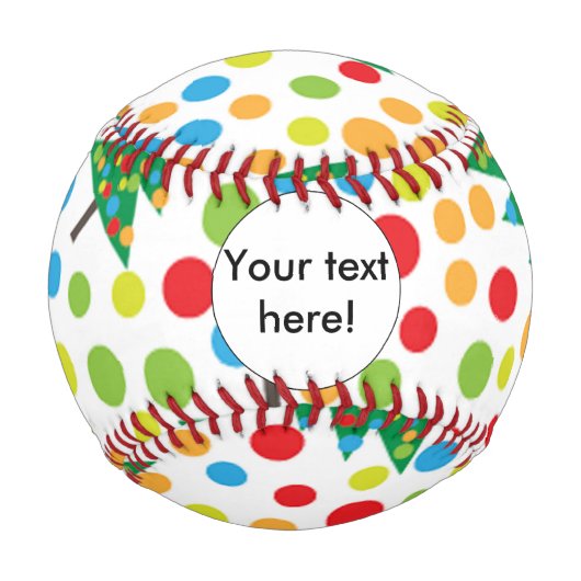 クリスマスツリーのパターン 野球ボール (正面)