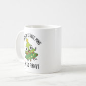 クリスマスツリーのパンは実にモミのパおもしろいン コーヒーマグカップ (正面左)