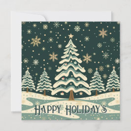 クリスマスツリーのパーソナライズ カード