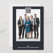 クリスマスツリーのビジネス休暇の写真を予約する シーズンカード (裏面)