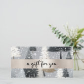 クリスマスツリーのビジネス証明書のギフト (スタンド正面)