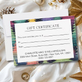 クリスマスツリーのビジネス証明書のギフト