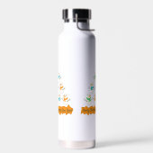 クリスマスツリーのピラミッドクリスマス雪だるま ウォーターボトル (左面)