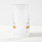 クリスマスツリーのピラミッドクリスマス雪だるま フロストグラスビールジョッキ (中央)