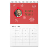 クリスマスツリーのファミリークリスマス カレンダー (2月 2026)