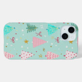 クリスマスツリーのフェスティブスマホケース Case-Mate iPhoneケース (裏面 (横))