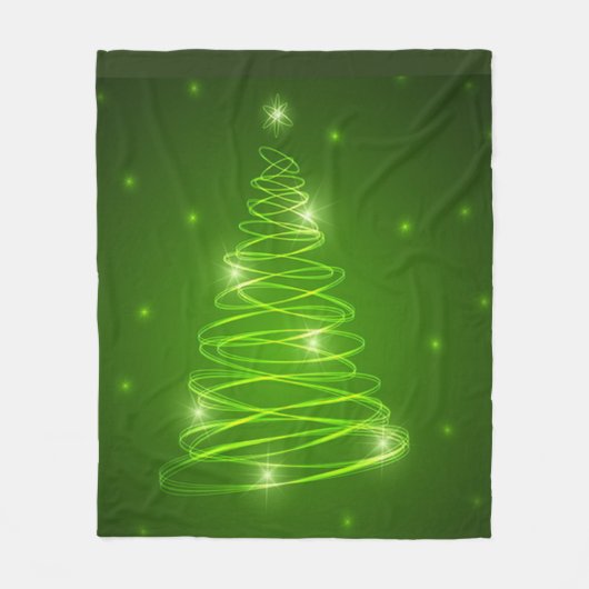 クリスマスツリーのフリースブランケット フリースブランケット (正面)