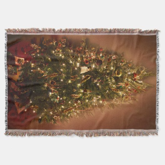 クリスマスツリーのブランケット スローブランケット (正面)