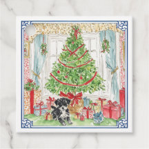 クリスマスツリーのプレゼントラベルの下