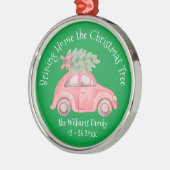 クリスマスツリーのプレミアムオーナメント メタルオーナメント (左)