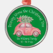 クリスマスツリーのプレミアムオーナメント メタルオーナメント (正面)