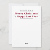 クリスマスツリーのベクターパターンのグリーティングカード シーズンカード (裏面)