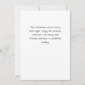 クリスマスツリーのホリデーカード (裏面)