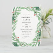 クリスマスツリーのホリデーパーティー招待状 招待状 (スタンド正面)