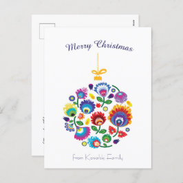 🎄クリスマスツリーのボーブル – 民俗学[白]休日 シーズンポストカード