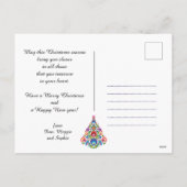 🎄クリスマスツリーのボーブル – 民俗学[黒]休日 シーズンポストカード (裏面)