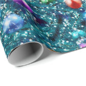 クリスマスツリーのボールパターン ラッピングペーパー (ロールコーナー)