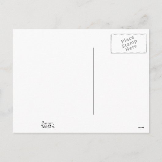 クリスマスツリーのマウスのかわいい動物の休日の郵便はがき シーズンポストカード (裏面)