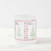 クリスマスツリーのマグ フロストグラスマグカップ (中央)