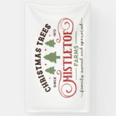 クリスマスツリーのミスタントファーム北極 横断幕 (縦)