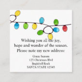 クリスマスツリーのライトを移動 エンクロージャーカード (裏面)