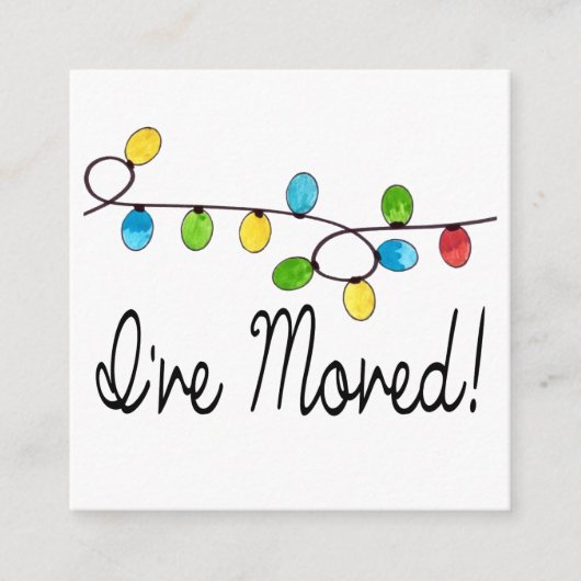 クリスマスツリーのライトを移動 エンクロージャーカード (正面)