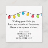 クリスマスツリーのライトを移動 エンクロージャーカード (裏面)