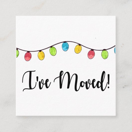 クリスマスツリーのライトを移動 エンクロージャーカード (正面)