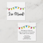 クリスマスツリーのライトを移動 エンクロージャーカード (正面/裏面)