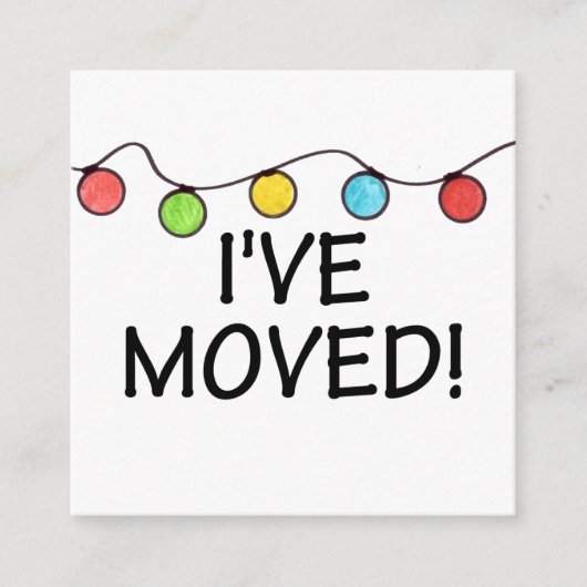 クリスマスツリーのライトを移動 エンクロージャーカード (正面)